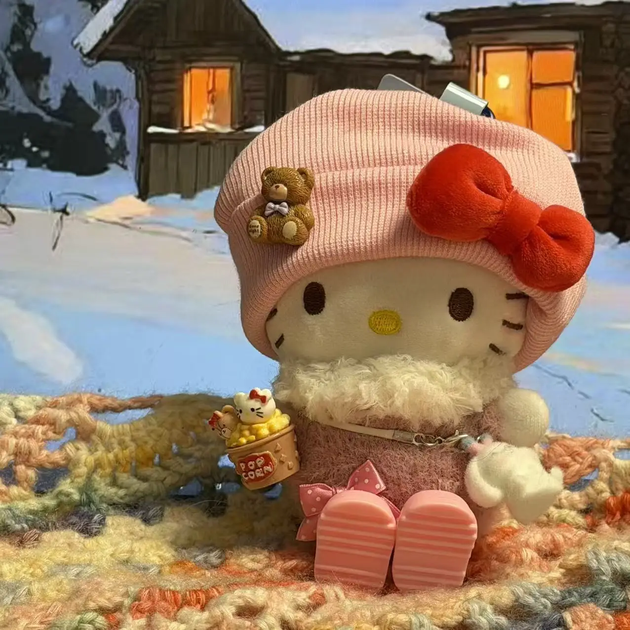 Hello Kitty Winter Plush Keychain Knit Outfit Kawaii plush Doll Pendant Perfect for Seasonal Gifts girls Bag Decor accessories
Hello Kitty Winter Plush Keychain Knit Outfit Kawaii plush Doll Pendant Perfect for Seasonal Gifts girls Bag Decor accessories