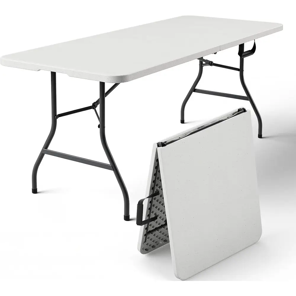Portable Heavy-Duty Plastic Picnic Table with Carry Handle, Suitable for Outdoor Activities, Camping, and Parties, White
Portable Heavy-Duty Plastic Picnic Table with Carry Handle, Suitable for Outdoor Activities, Camping, and Parties, White