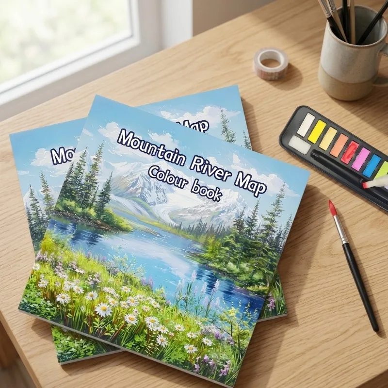 Adult Landscape Coloring Book Thick Drawing Book Mountain River Pattern Coloring Pad Stress Relief Art Painting Therapy Creative
Adult Landscape Coloring Book Thick Drawing Book Mountain River Pattern Coloring Pad Stress Relief Art Painting Therapy Creative