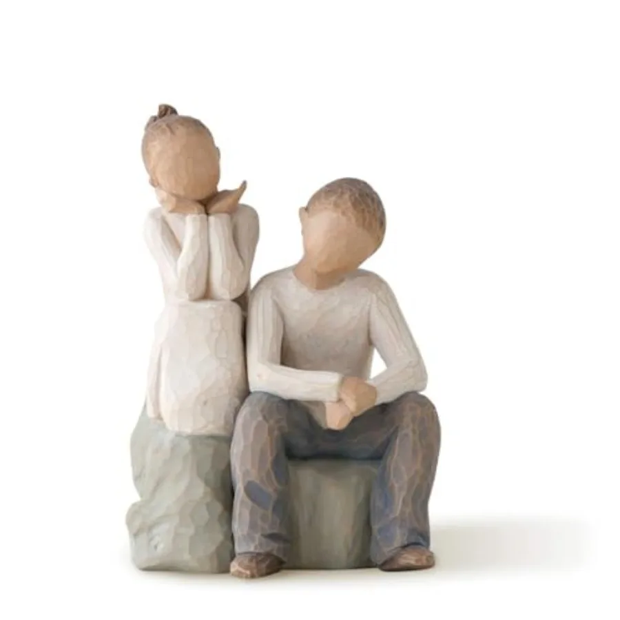 Brother and Sister, by My Side, A Gift to Reflect Friendship Between Siblings, Sculpted Hand-Painted Figure
Brother and Sister, by My Side, A Gift to Reflect Friendship Between Siblings, Sculpted Hand-Painted Figure