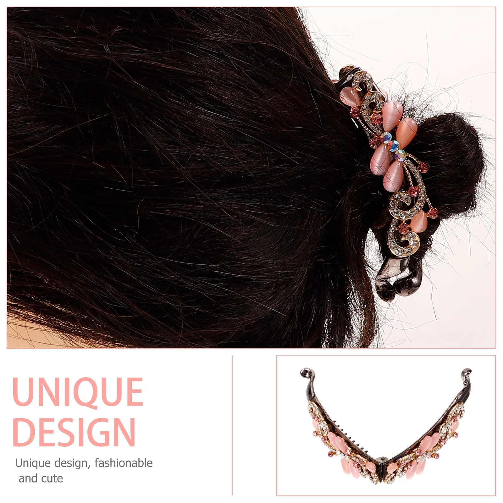 Rhinestone Banana Clips Hair Accessories Women Pink Alloy Butterfly Bow Bobby Pins Clamp Fine Thick Hair Styling
Rhinestone Banana Clips Hair Accessories Women Pink Alloy Butterfly Bow Bobby Pins Clamp Fine Thick Hair Styling