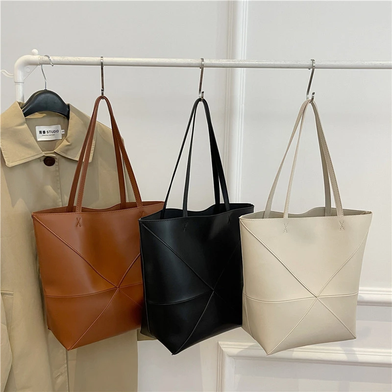 Large Capacity Bag For Women Pu Leather Handbag Designer Bucket Shoulder Bag Female Top Handle Tote Simple Travel Bag Black
Large Capacity Bag For Women Pu Leather Handbag Designer Bucket Shoulder Bag Female Top Handle Tote Simple Travel Bag Black