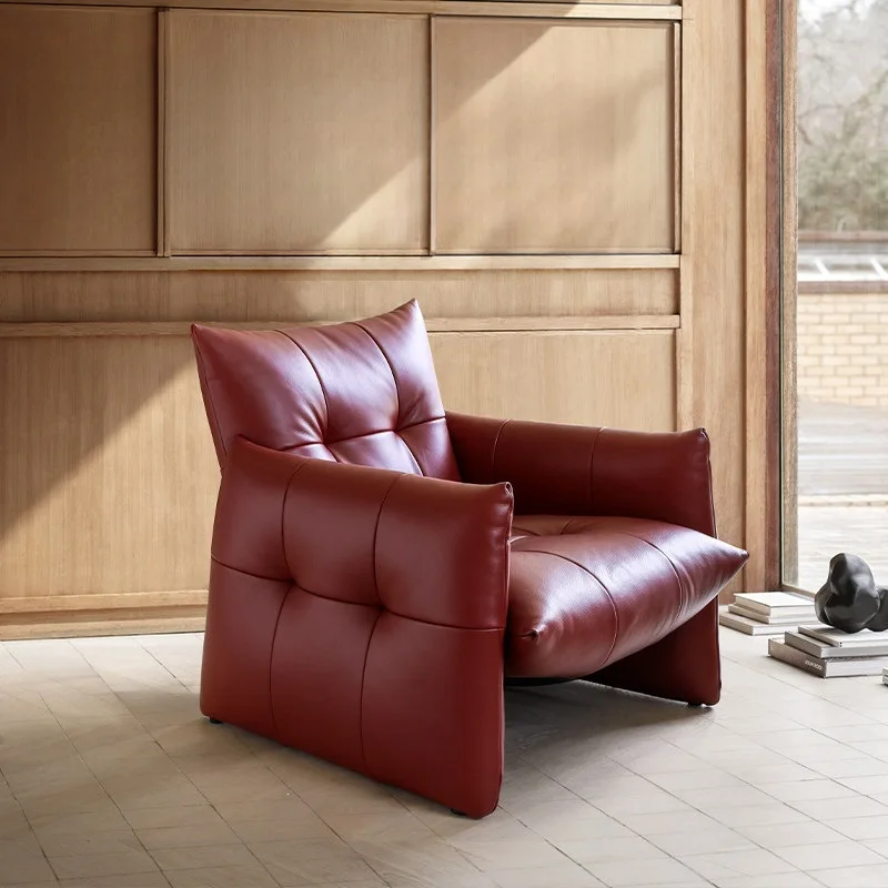Medieval single sofa leisure chair bedroom designer red single chair
Medieval single sofa leisure chair bedroom designer red single chair