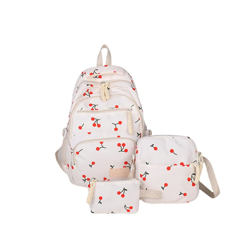 Three-Piece Cute Backpack with Sling Bag & Small Bag All-Match School Bag Large Capacity Versatile Nylon Backpack Trip Backpack
Three-Piece Cute Backpack with Sling Bag & Small Bag All-Match School Bag Large Capacity Versatile Nylon Backpack Trip Backpack