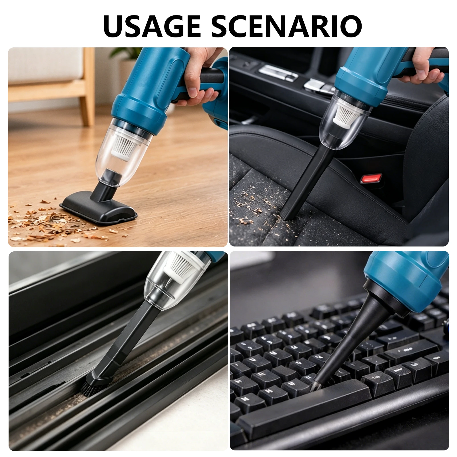 New Cordless Electric Vacuum Cleaner Blow Suction Dual Use Portable Rechargeable Home Car Vacuum Cleaners for Makita Battery Pin
New Cordless Electric Vacuum Cleaner Blow Suction Dual Use Portable Rechargeable Home Car Vacuum Cleaners for Makita Battery Pin