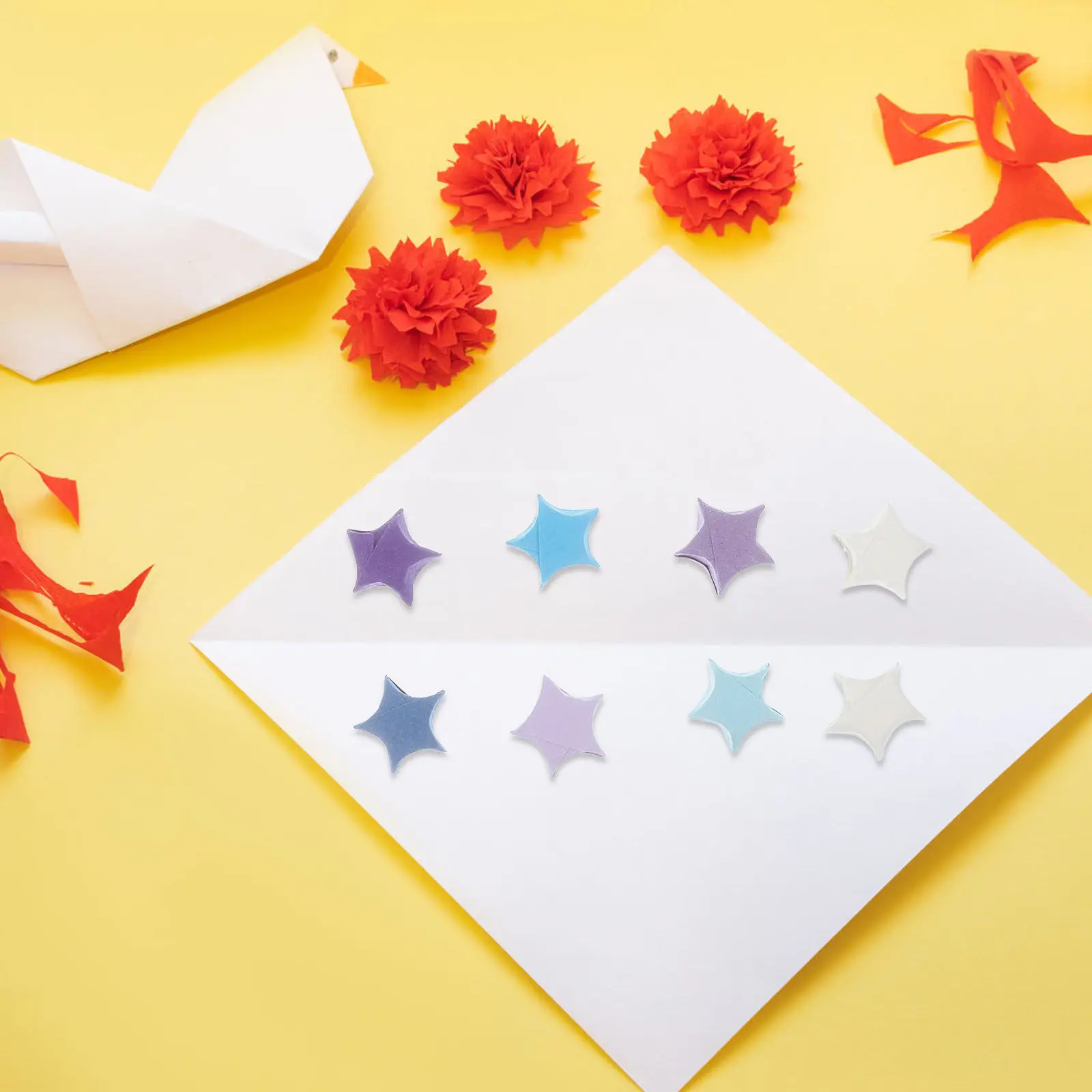 1080 шт. полосок бумаги для оригами в форме пятиконечной звезды, бумага для складывания своими руками, для декора вечеринок и дома, для обучения рукоделию
1080 шт. полосок бумаги для оригами в форме пятиконечной звезды, бумага для складывания своими руками, для декора вечеринок и дома, для обучения рукоделию