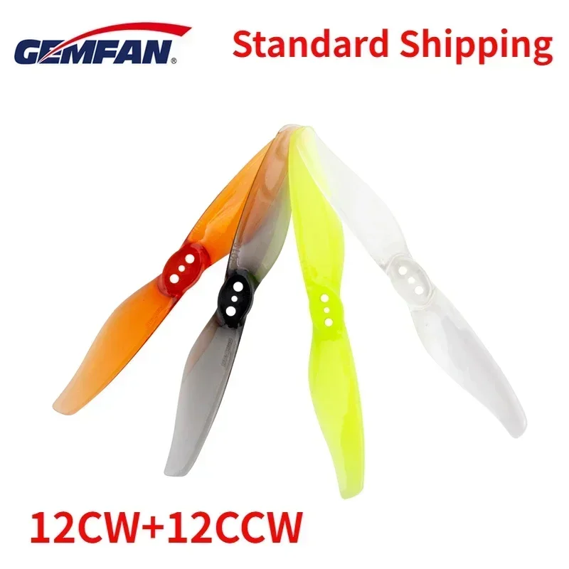 12Pairs(12CW+12CCW) Gemfan Hurricane 3018 - 3inch 2-Blade Propeller 1.5mm 2mm (Random Color)
12Pairs(12CW+12CCW) Gemfan Hurricane 3018 - 3inch 2-Blade Propeller 1.5mm 2mm (Random Color)