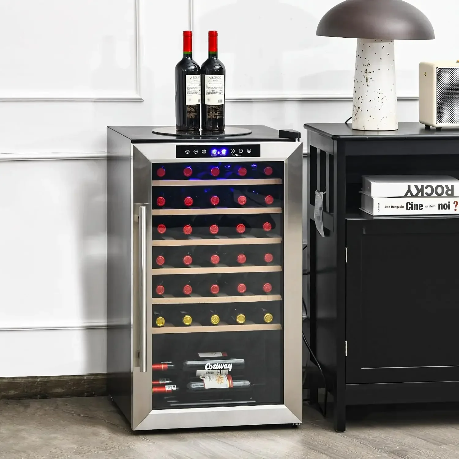 COSTWAY 20 Inch Wine Cooler, 33 Bottles Wine Refrigerator with 2-Layer Tempered Glass Door & Dual Alarm Function, 41-64.5°F
COSTWAY 20 Inch Wine Cooler, 33 Bottles Wine Refrigerator with 2-Layer Tempered Glass Door & Dual Alarm Function, 41-64.5°F