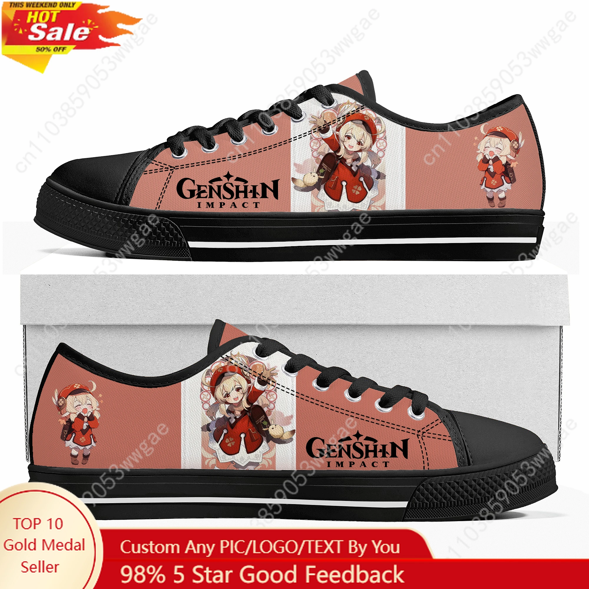 Genshin Klee Low Top Sneakers Mens Womens Teenagers Canvas Sneaker Comfortable High Quality Casual Couple Shoes Customized Shoes 
Genshin Klee Low Top Sneakers Mens Womens Teenagers Canvas Sneaker Comfortable High Quality Casual Couple Shoes Customized Shoes
