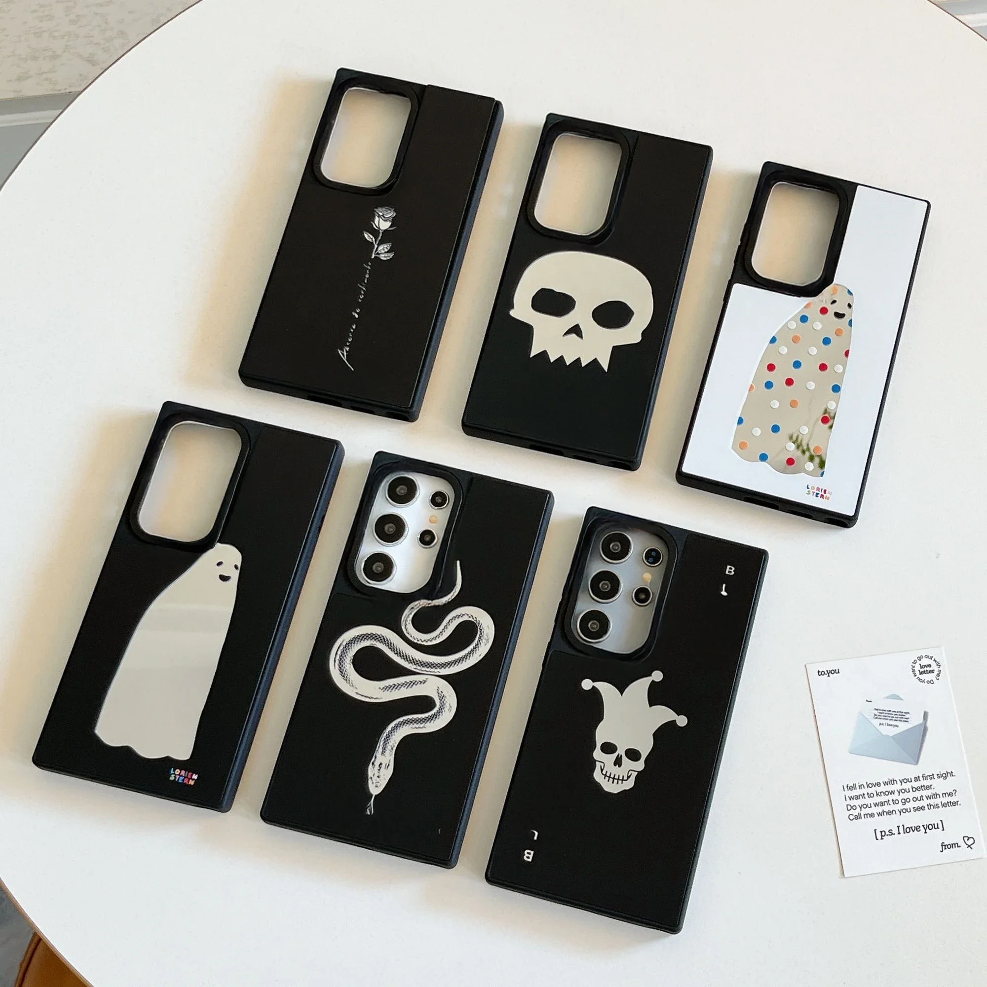 Ghost Snake Rose Mirror Surface Black Border Magnetic Case for Samsung Galaxy S23 S24 S25 Ultra S24+ S25 Plus Cover Case
Ghost Snake Rose Mirror Surface Black Border Magnetic Case for Samsung Galaxy S23 S24 S25 Ultra S24+ S25 Plus Cover Case