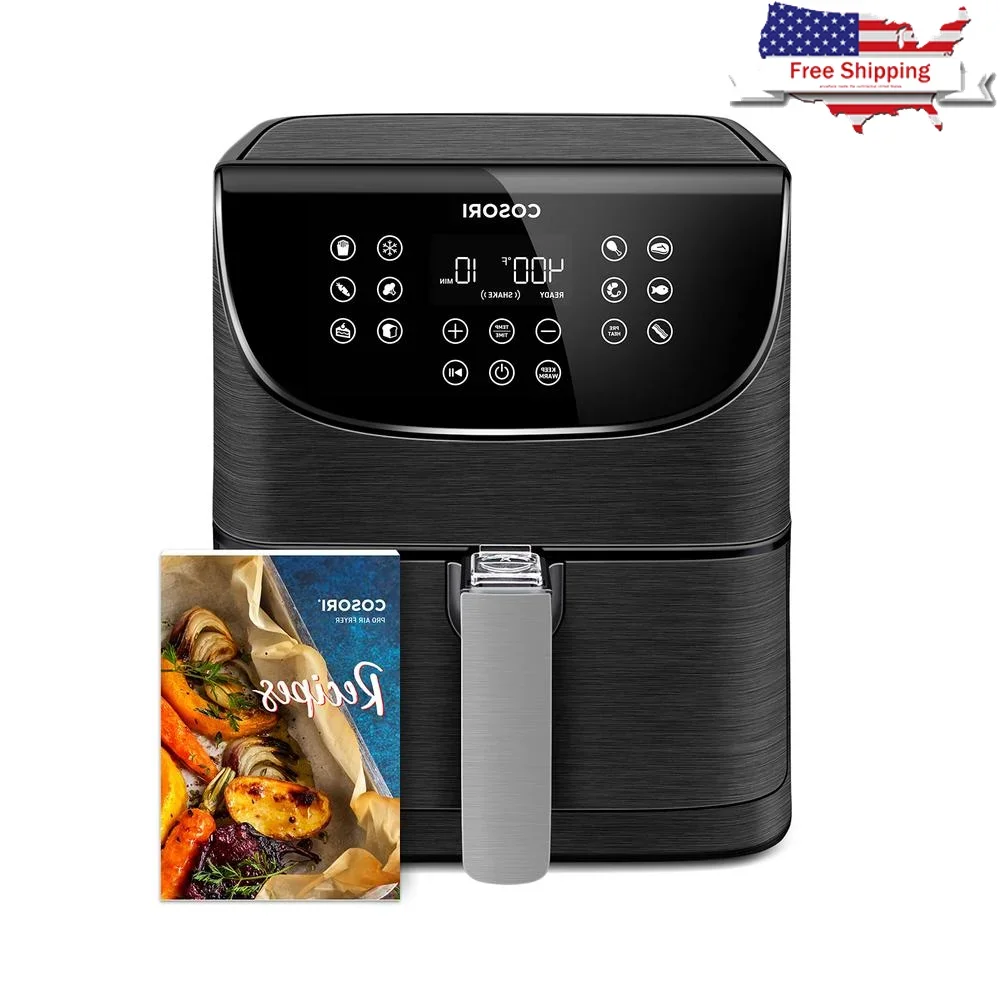 Аэрофритюрница Pro Gen 2, 5,8 QT, эффективное здоровое приготовление пищи, в одно касание, 13 функций, большая емкость, ровный нагрев, 100 рецептов, беспорядок
Аэрофритюрница Pro Gen 2, 5,8 QT, эффективное здоровое приготовление пищи, в одно касание, 13 функций, большая емкость, ровный нагрев, 100 рецептов, беспорядок