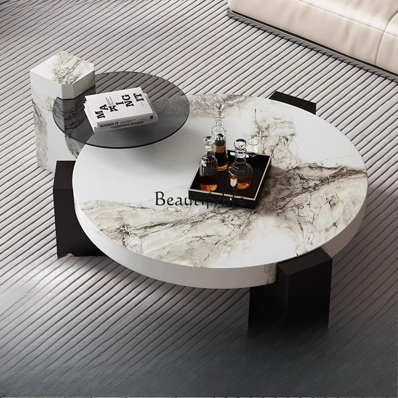03 Modern simple living room household combination round coffee table
03 Modern simple living room household combination round coffee table