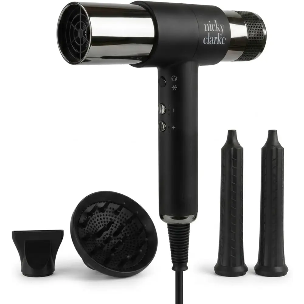 Inrared Ionic Hair Dryer, 1875W Proional Lightweight Quiet 74dB Swith Diuser and AirCurl Attachments, Sel-Cleaning Technology, 9
Inrared Ionic Hair Dryer, 1875W Proional Lightweight Quiet 74dB Swith Diuser and AirCurl Attachments, Sel-Cleaning Technology, 9