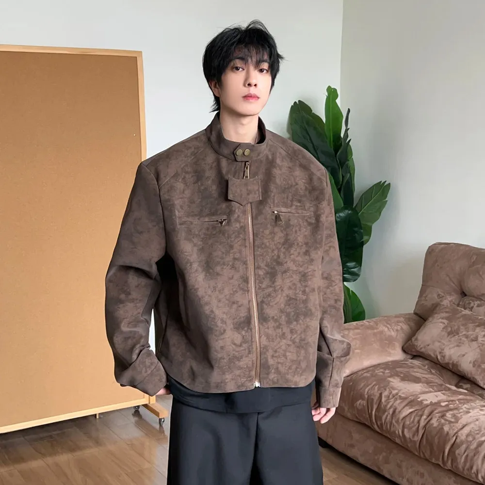 American Retro 2026 New Men's Motorcycle Jacket Spring Autumn Loose Casual Stand Collar Windproof Outerwear Polyester Fabric
American Retro 2026 New Men's Motorcycle Jacket Spring Autumn Loose Casual Stand Collar Windproof Outerwear Polyester Fabric
