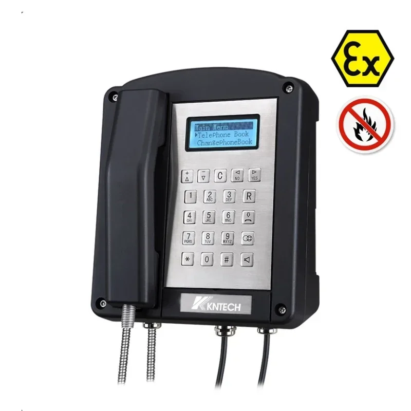2025/KOONTECH KNEX1 Explosive Phone with LCD Display IECEx Approved Analog Explosion proof Telephone
2025/KOONTECH KNEX1 Explosive Phone with LCD Display IECEx Approved Analog Explosion proof Telephone