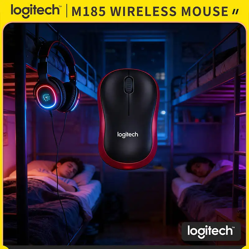 Original Logitech M185 Wireless Optical Mouse with USB Nano Receiver Long Battery Life for Windows Mac
Original Logitech M185 Wireless Optical Mouse with USB Nano Receiver Long Battery Life for Windows Mac