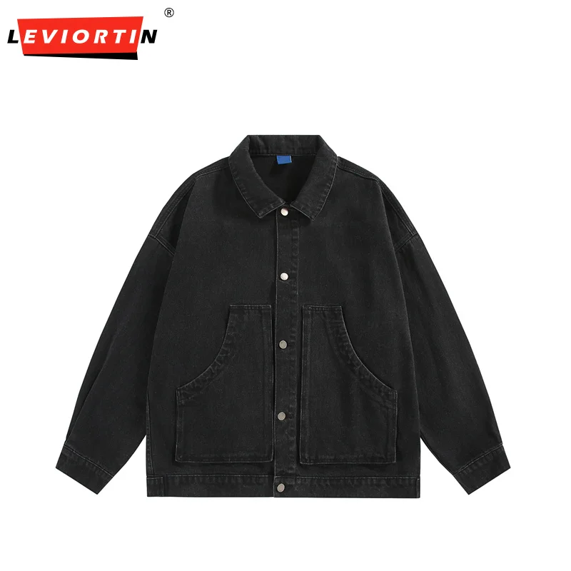Men Washable Denim Jackets Diagonal Pocket Lapel Long Sleeve Loose Outerwears Streetwear Trend Couple Casual Coats
Men Washable Denim Jackets Diagonal Pocket Lapel Long Sleeve Loose Outerwears Streetwear Trend Couple Casual Coats
