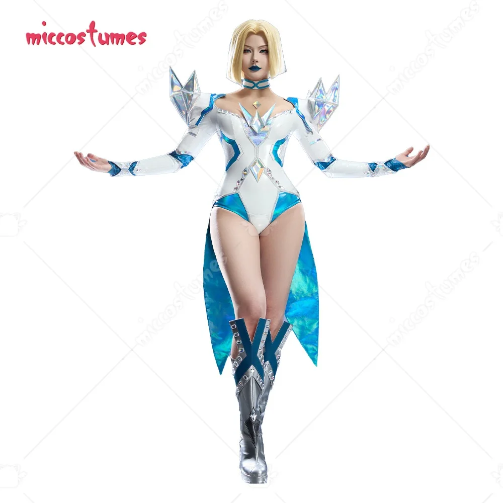 MICCOSTUMES Women's Rival Girl White Queen Cosplay Costume Jumpsuit with Shoulder Armor and Hand Sleeves Halloween Cosplay
MICCOSTUMES Women's Rival Girl White Queen Cosplay Costume Jumpsuit with Shoulder Armor and Hand Sleeves Halloween Cosplay