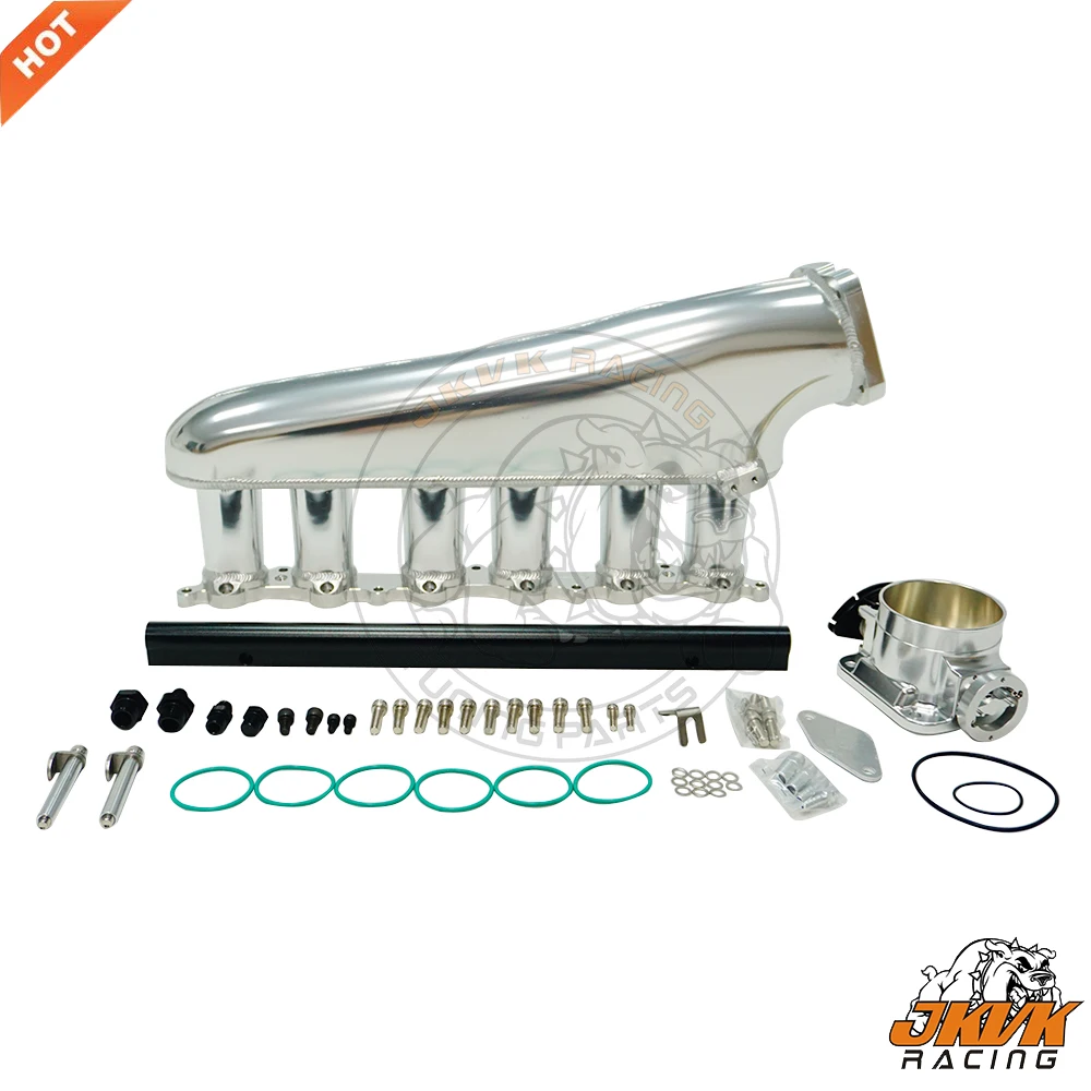 JKVK RACING Billet Intake Manifold 90mm Throttle Body with 6 injector Turbo Intake Manifold Kit For Supra 1JZ 1JZGTE
JKVK RACING Billet Intake Manifold 90mm Throttle Body with 6 injector Turbo Intake Manifold Kit For Supra 1JZ 1JZGTE