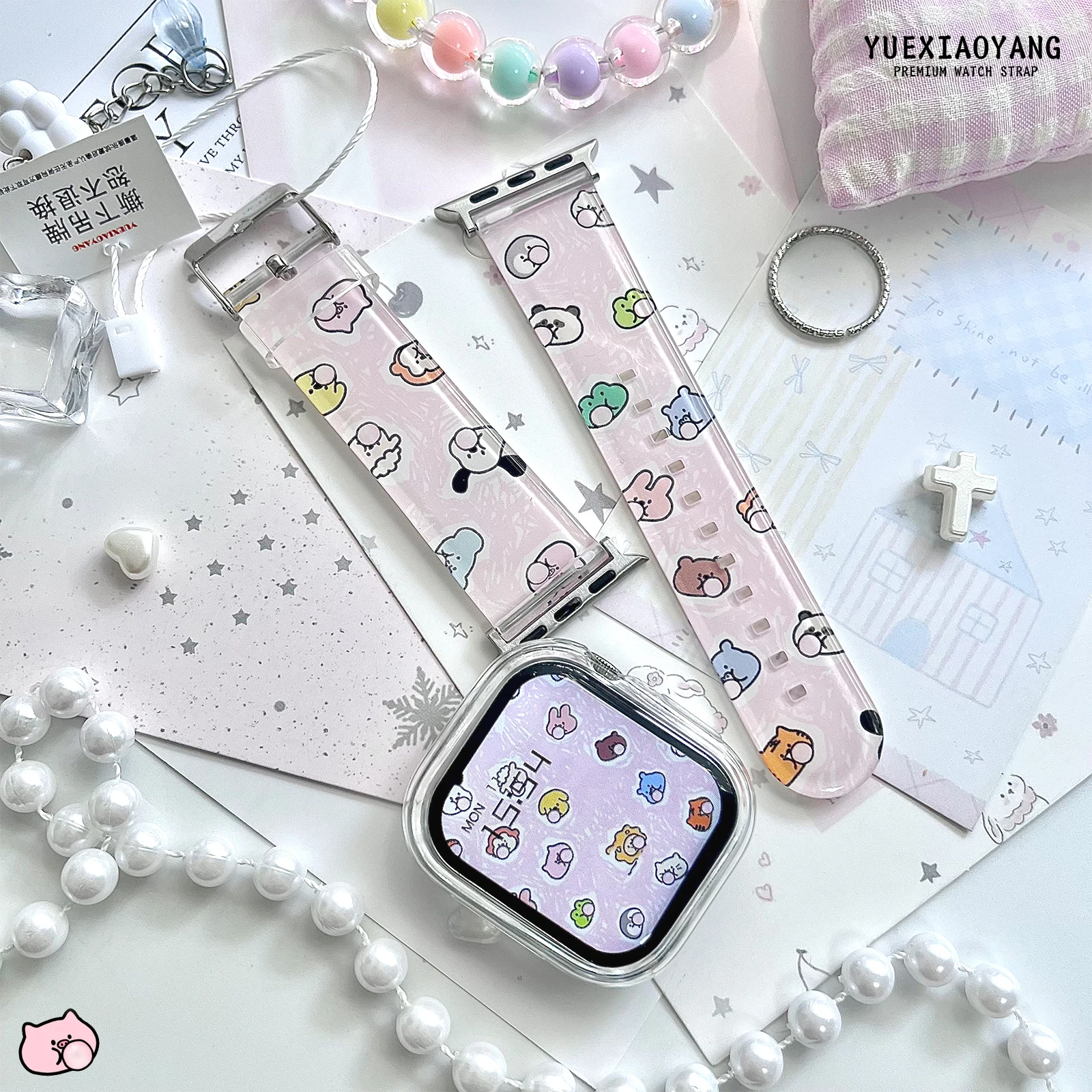 Прозрачный ремешок для часов с пузырьками и животными для Apple Watch 10 9 8 7, сменный браслет для iWatch 42 мм, 41 мм, 40 мм, 38 мм, ремешок для часов
Прозрачный ремешок для часов с пузырьками и животными для Apple Watch 10 9 8 7, сменный браслет для iWatch 42 мм, 41 мм, 40 мм, 38 мм, ремешок для часов