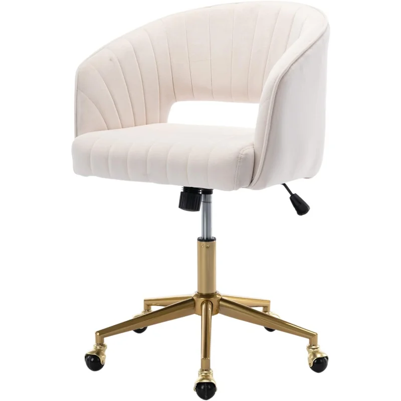Nrizc Velvet Office Desk Chair, Upholstered Home Office Desk Chairs with Adjustable Swivel Wheels, Ergonomic Office Chair
Nrizc Velvet Office Desk Chair, Upholstered Home Office Desk Chairs with Adjustable Swivel Wheels, Ergonomic Office Chair