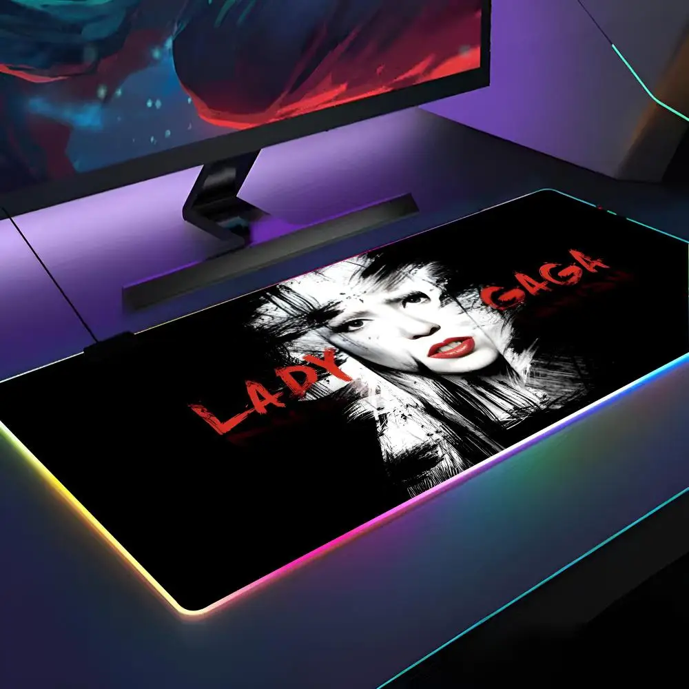 Singer L-Lady Gaga Mouse Pad RGB Backlit Mouse Pad Laptop Mouse Pad Laptop Gamer Computer Desk Gaming Accessories
Singer L-Lady Gaga Mouse Pad RGB Backlit Mouse Pad Laptop Mouse Pad Laptop Gamer Computer Desk Gaming Accessories