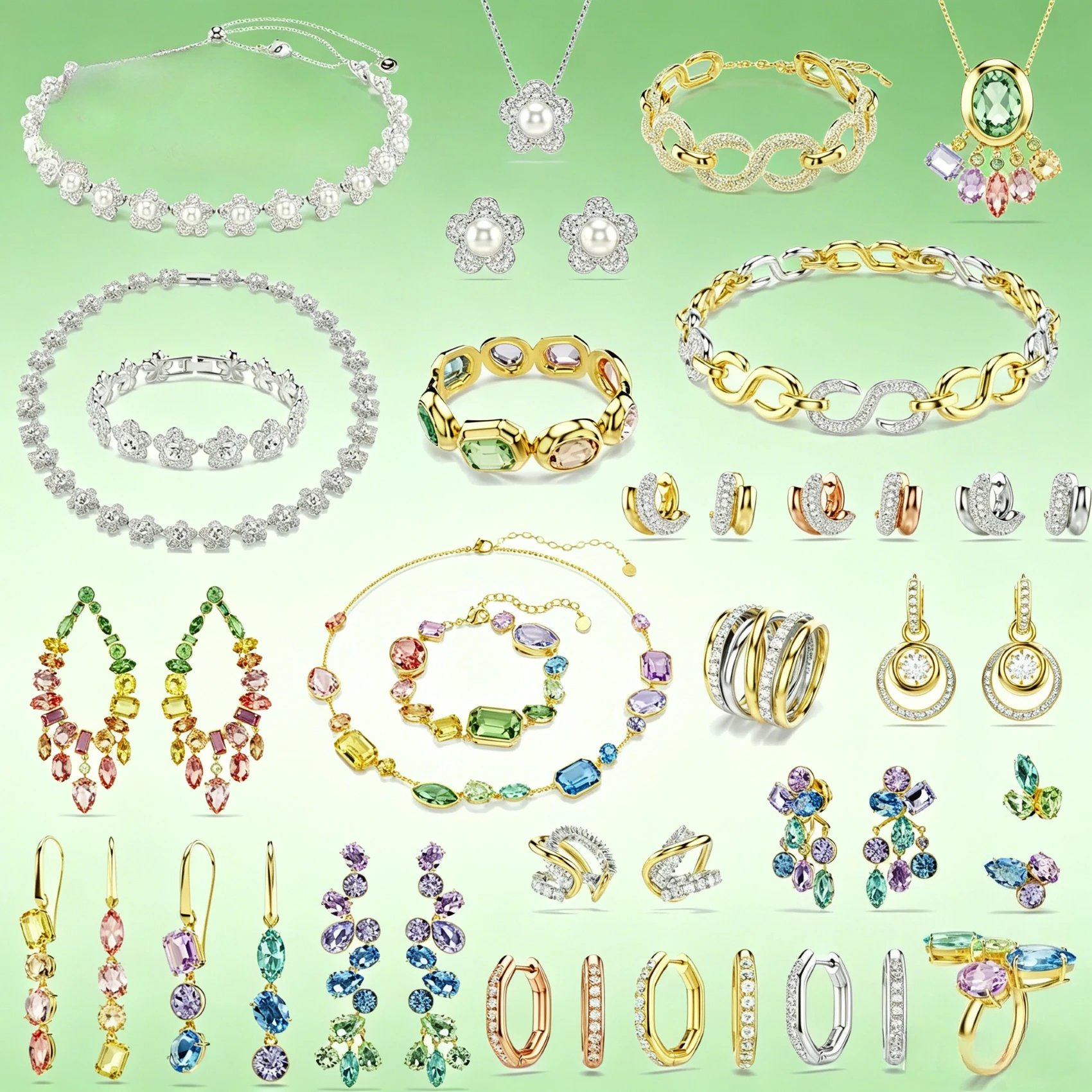 Original 2026 New Charms Brilliant Colorful Crystal Water Droplets Earrings Necklace Fine Jewelry Set Bracelet Romantic Gift
Original 2026 New Charms Brilliant Colorful Crystal Water Droplets Earrings Necklace Fine Jewelry Set Bracelet Romantic Gift