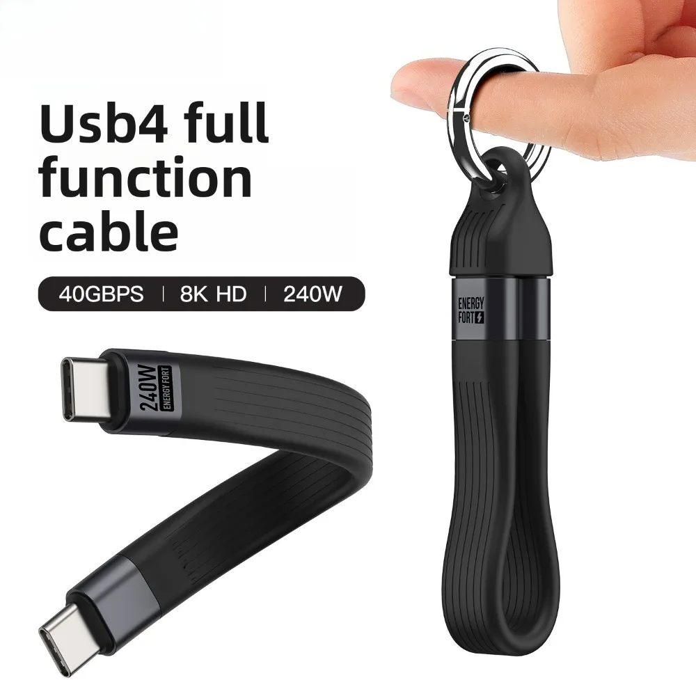 USB3.0 Flat Cable Data Cable 240W Fast Charging 8K 60Hz 40GB High-speed Transmission C-C Data Cable
USB3.0 Flat Cable Data Cable 240W Fast Charging 8K 60Hz 40GB High-speed Transmission C-C Data Cable