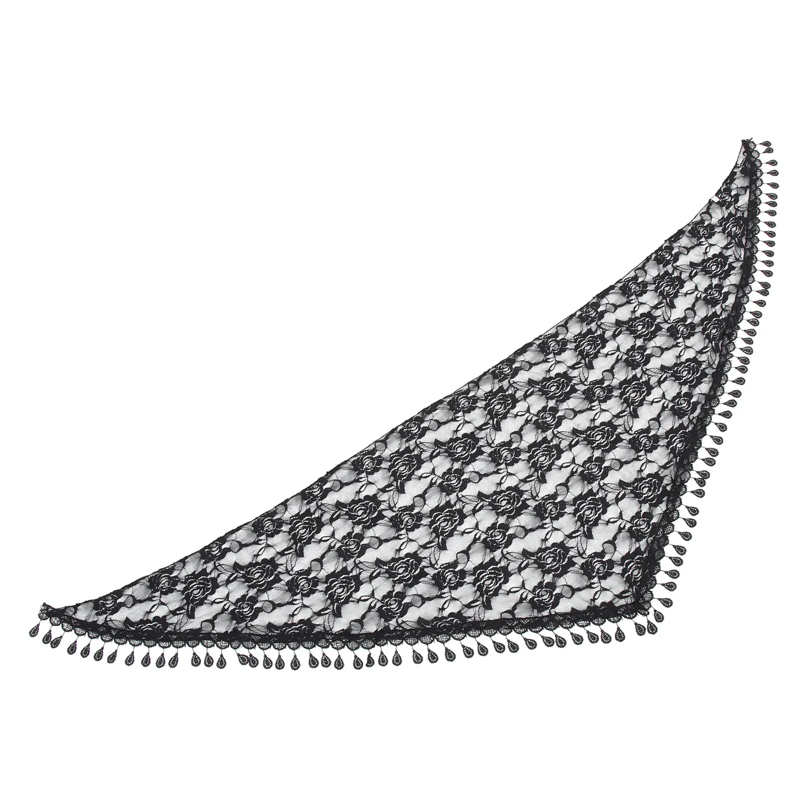 Lace Veil Women Girls Polyester Mantilla Tassel Veil Mantilla Triangle Shawl Wraps Dressy Neck Wedding Head Kerchief
Lace Veil Women Girls Polyester Mantilla Tassel Veil Mantilla Triangle Shawl Wraps Dressy Neck Wedding Head Kerchief