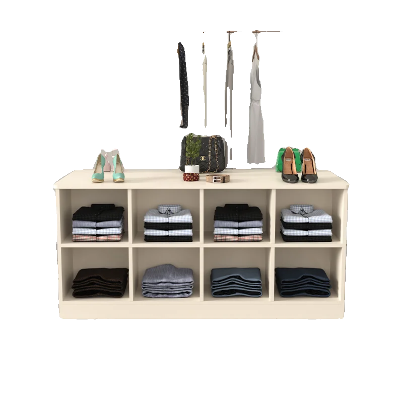 Clothing store Nakajima cabinet double-sided simple display cabinet table Children's clothing store women's clothing display
Clothing store Nakajima cabinet double-sided simple display cabinet table Children's clothing store women's clothing display