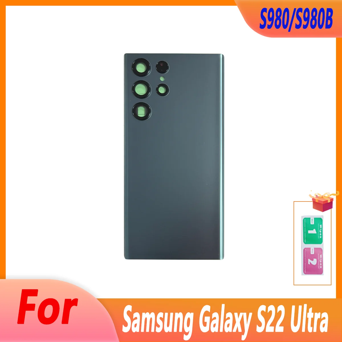 NEW S22 Ultra For Samsung Galaxy S22 Ultra S980/S980B Back Battery Cover Rear Door Housing Case Repair Parts
NEW S22 Ultra For Samsung Galaxy S22 Ultra S980/S980B Back Battery Cover Rear Door Housing Case Repair Parts