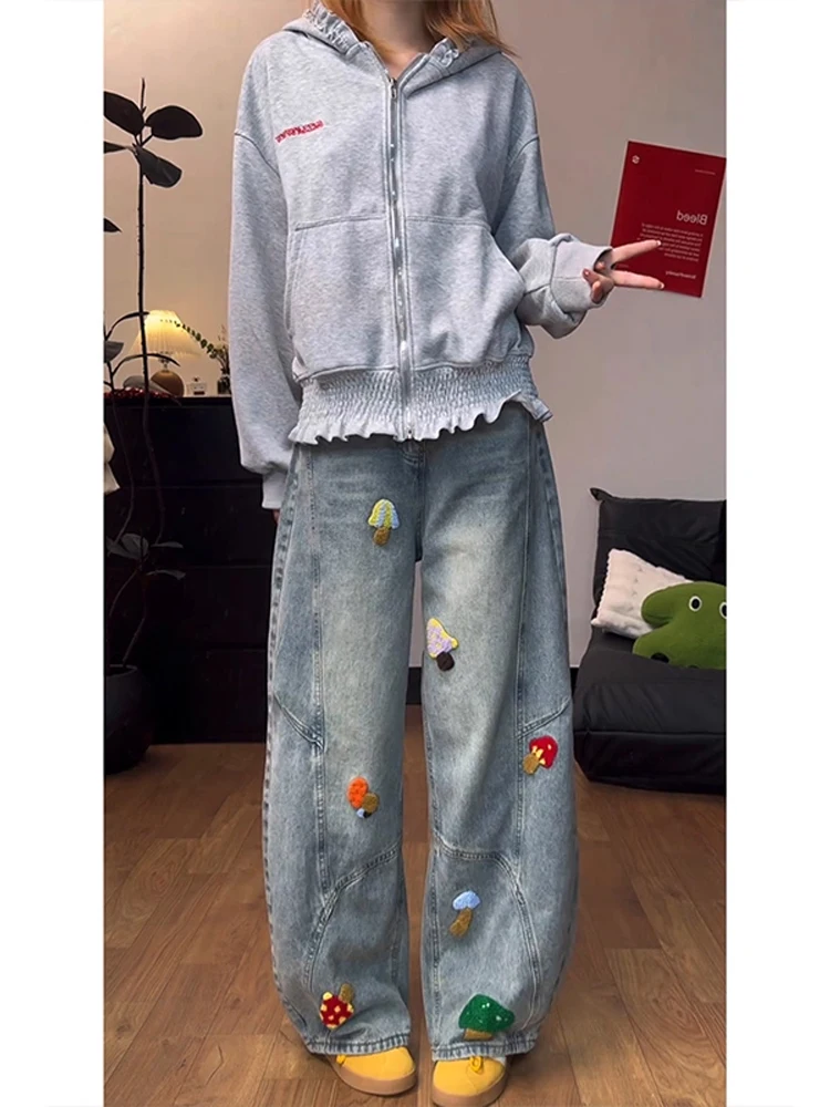 Свободные джинсы с высокой талией и вышивкой в американском стиле, мужские осенние дизайнерские тонкие прямые повседневные универсальные брюки-ножи
Свободные джинсы с высокой талией и вышивкой в американском стиле, мужские осенние дизайнерские тонкие прямые повседневные универсальные брюки-ножи