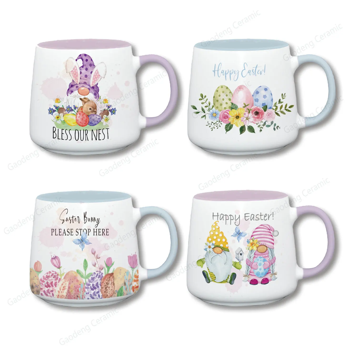 Easter Pattern Ceramic Creative Glazed Handle Mug Cute Cartoon Large Capacity Water Cup
Easter Pattern Ceramic Creative Glazed Handle Mug Cute Cartoon Large Capacity Water Cup