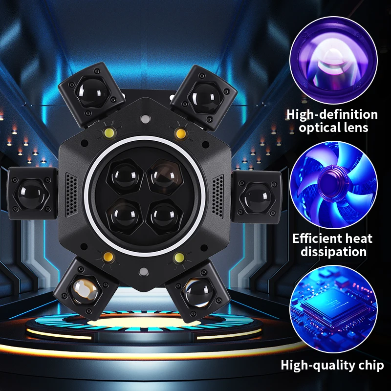 150W Moving Head Disco Lights Strobe Party Lights Starry Sky Ceiling Stage Lights LED Bar Decoration For KTV Christmas Gift
150W Moving Head Disco Lights Strobe Party Lights Starry Sky Ceiling Stage Lights LED Bar Decoration For KTV Christmas Gift