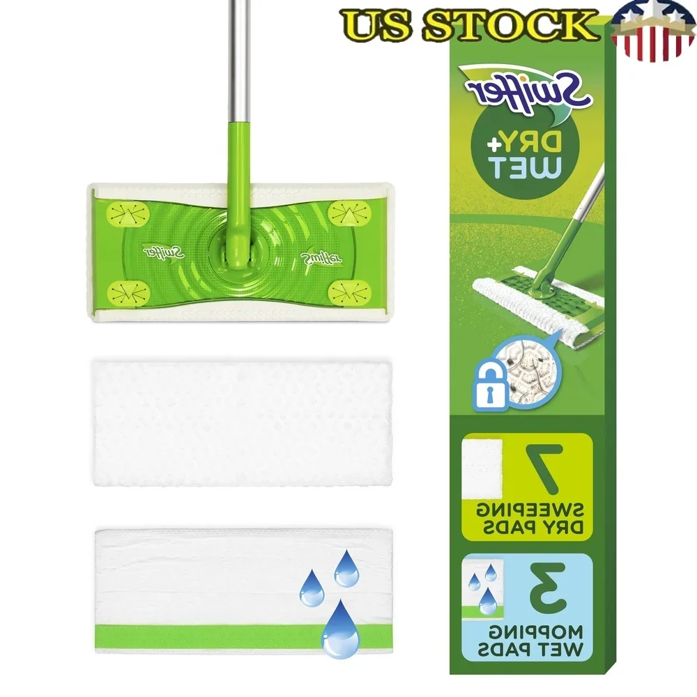 2-in-1 Broom Mop Combination Dry Wet Floor Cleaner Set Disposable Cloths Easy Assemble Indoor Cleaning Solution
2-in-1 Broom Mop Combination Dry Wet Floor Cleaner Set Disposable Cloths Easy Assemble Indoor Cleaning Solution