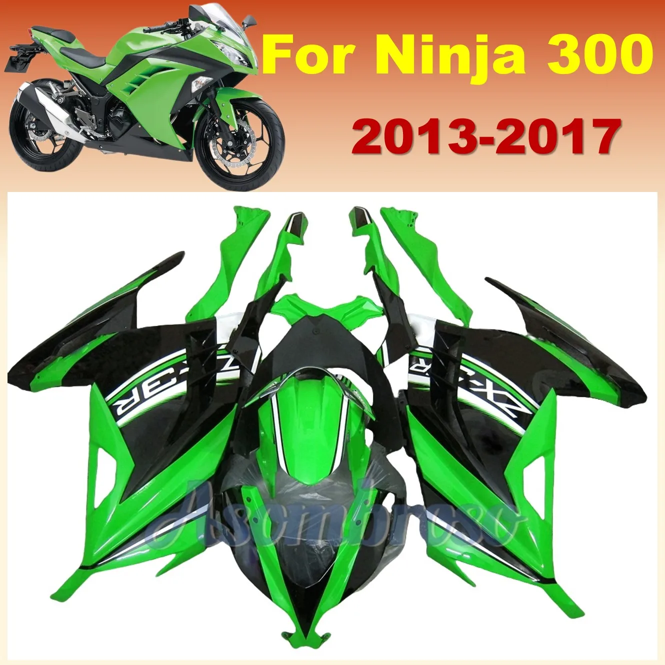 Комплект обтекателей для мотоцикла Ninja 300 2013 2014 2015 2016 2017 Ninja300, аксессуары для вторичного рынка, телефон EX300R 13-17
Комплект обтекателей для мотоцикла Ninja 300 2013 2014 2015 2016 2017 Ninja300, аксессуары для вторичного рынка, телефон EX300R 13-17
