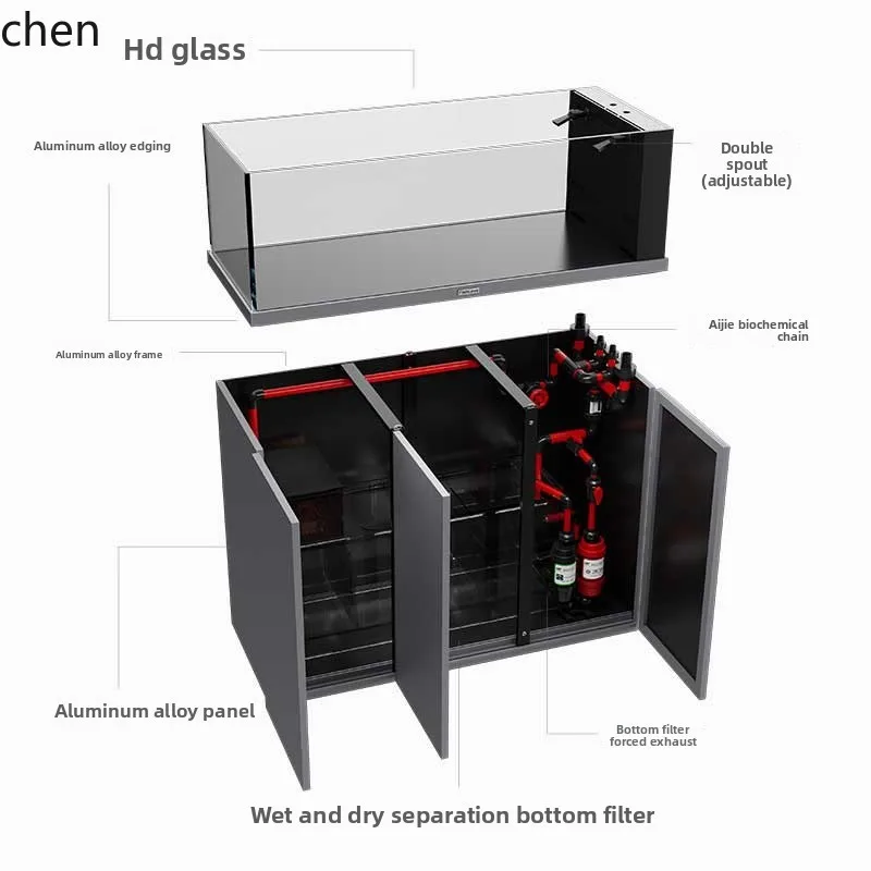 F1 fish tank living room integrated stream tank ecological landscaping ultra-white glass bottom cabinet filter aquarium
F1 fish tank living room integrated stream tank ecological landscaping ultra-white glass bottom cabinet filter aquarium