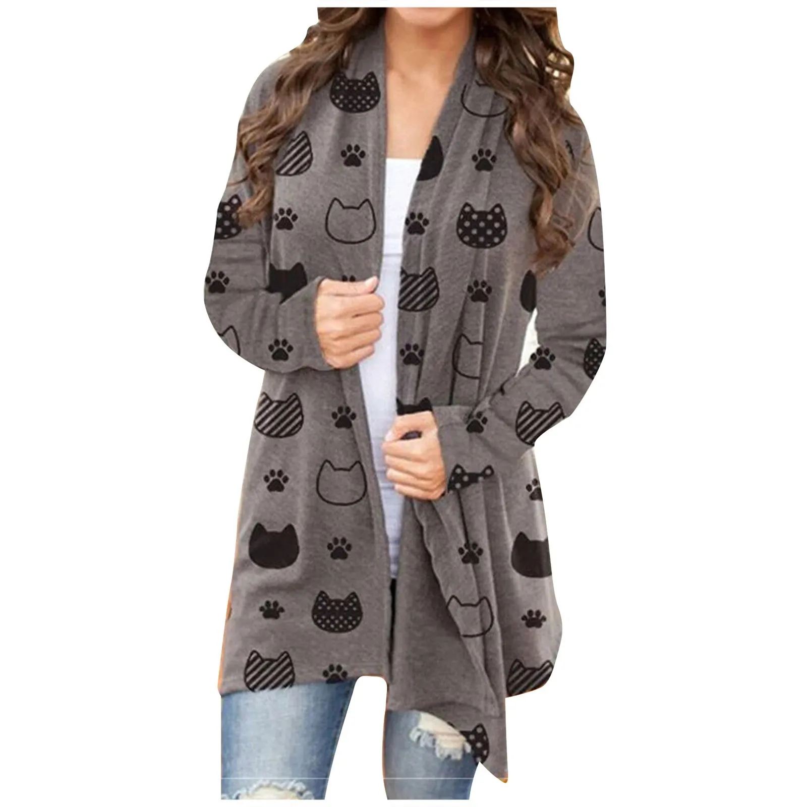 Womens Tops Casual Shirts Open Front Long Sleeve Loose Flowy Hem Cardigan Coat Ladies Casual Loose Coat Hem Cardigan Coat
Womens Tops Casual Shirts Open Front Long Sleeve Loose Flowy Hem Cardigan Coat Ladies Casual Loose Coat Hem Cardigan Coat