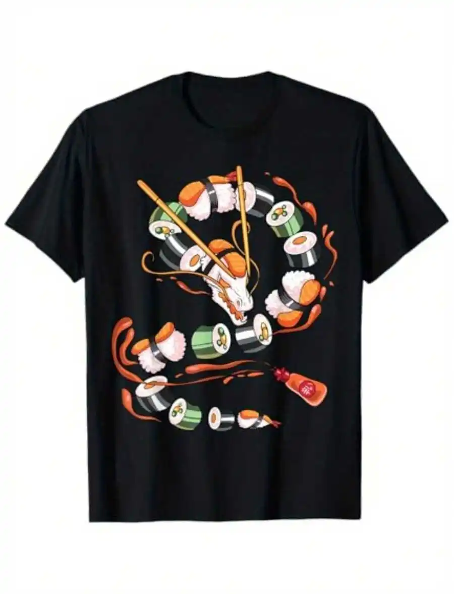 Sushi Dragon Roll Anime Style Japanese Food T-Shirt Unisex Short Sleeve Casual Adult Wear
Sushi Dragon Roll Anime Style Japanese Food T-Shirt Unisex Short Sleeve Casual Adult Wear