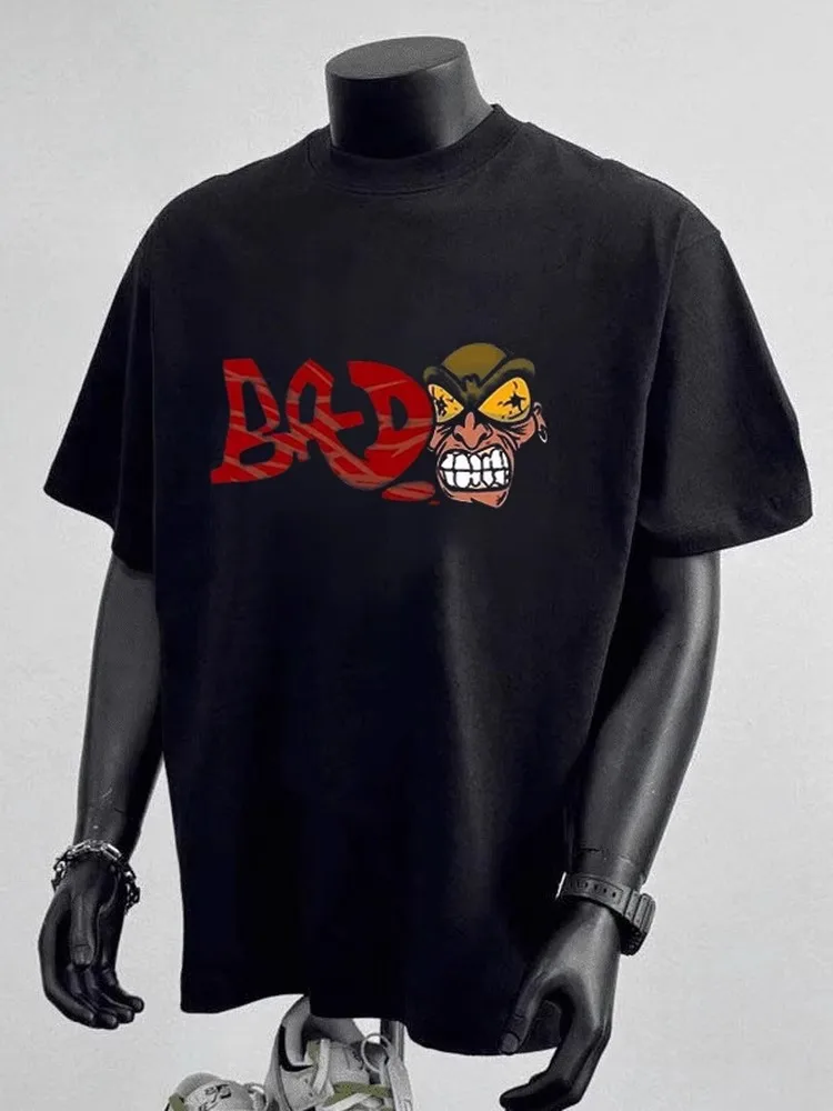 Мужская летняя футболка из чистого хлопка большого размера с принтом, повседневная, модная, трендовая, с круглым вырезом, для стильных личностей
Мужская летняя футболка из чистого хлопка большого размера с принтом, повседневная, модная, трендовая, с круглым вырезом, для стильных личностей