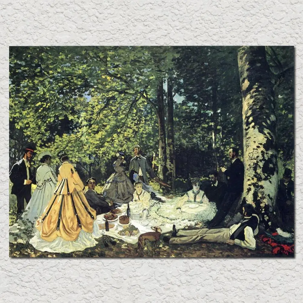 Handmade Claude Monet Oil Painting Lunch on the Grass Impressinist Modern Figure Landscape Canvas Art For Living Room Bathroom
Handmade Claude Monet Oil Painting Lunch on the Grass Impressinist Modern Figure Landscape Canvas Art For Living Room Bathroom