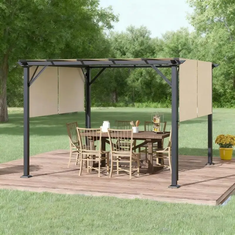 12' x 10' Metal Pergola Canopy for Patio Shelter and Outdoor Spaces
12' x 10' Metal Pergola Canopy for Patio Shelter and Outdoor Spaces