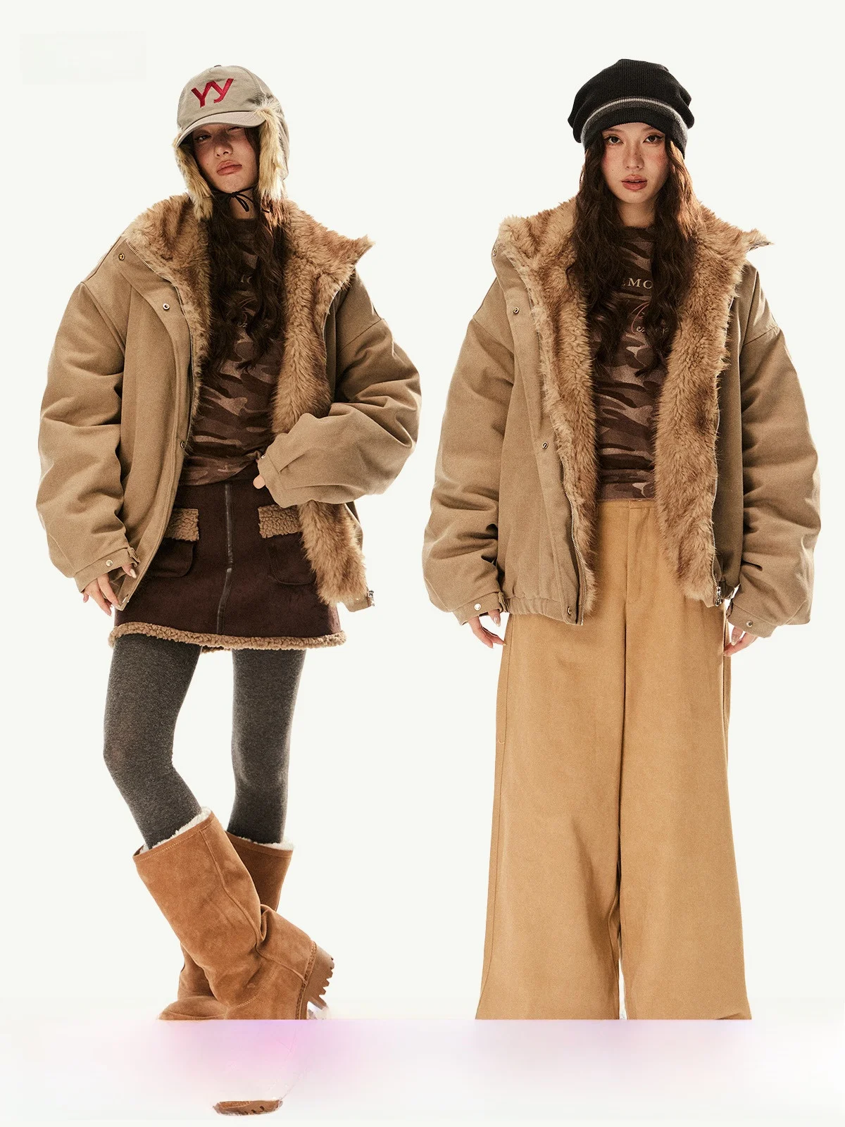 EZEK American Retro Women's Parka Coat with Fur Collar Thiened Fce Winter New Sle Pilot Sle Cotton Clothes
EZEK American Retro Women's Parka Coat with Fur Collar Thiened Fce Winter New Sle Pilot Sle Cotton Clothes