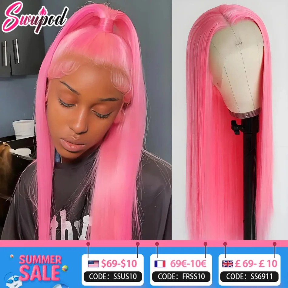 30 36 inch 250% Straight 13x4/13x6 Hd Pure Pink Lace Front Wigs 100% Human Hair For Women Brazilian Color Pre Plucked Glueless
30 36 inch 250% Straight 13x4/13x6 Hd Pure Pink Lace Front Wigs 100% Human Hair For Women Brazilian Color Pre Plucked Glueless