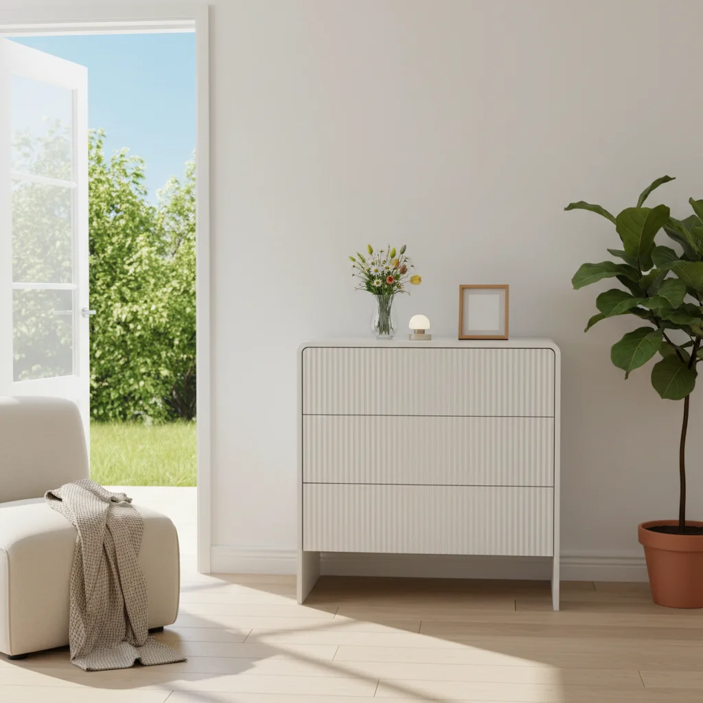 xx-Contemporary Arched Wooden 3 Drawer Fluted Chest of Drawer Living Room Storage Cabinet*
xx-Contemporary Arched Wooden 3 Drawer Fluted Chest of Drawer Living Room Storage Cabinet*