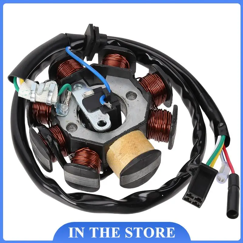 8-coil Magneto Alternator Stator for GY6 125cc 150cc 152QMI 157QMJ Chinese Scooter Moped ATV Go Kart Quad Engine
8-coil Magneto Alternator Stator for GY6 125cc 150cc 152QMI 157QMJ Chinese Scooter Moped ATV Go Kart Quad Engine