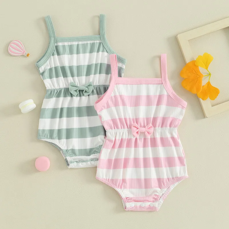Baby Girl Summer Bodysuit Cute Striped Contrast Color Sleeveless Jumpsuit Newborn
Baby Girl Summer Bodysuit Cute Striped Contrast Color Sleeveless Jumpsuit Newborn