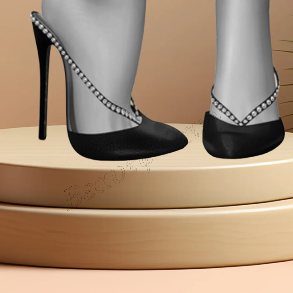 Black Clear PVC Crystal Decor Sandals Pointed Toe Stilettos High Heel Shoes for Women High Heel Fashion 2023 Zapatillas Mujer
Black Clear PVC Crystal Decor Sandals Pointed Toe Stilettos High Heel Shoes for Women High Heel Fashion 2023 Zapatillas Mujer