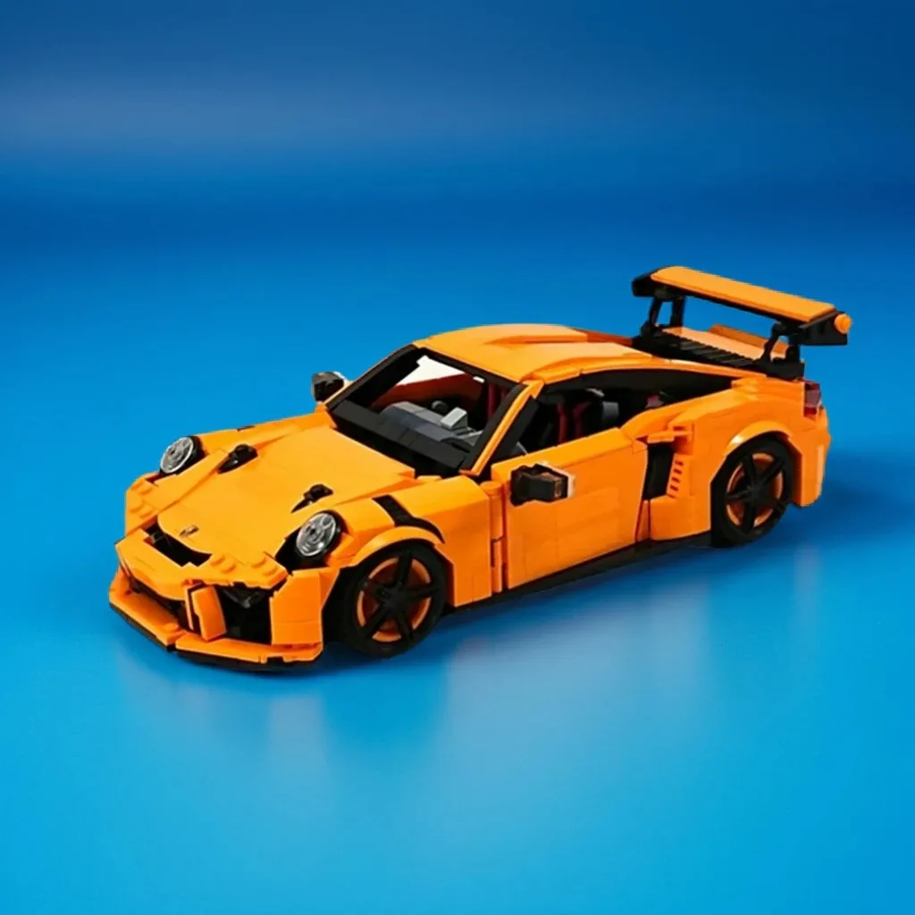1055 Pcs Porschees GT3 RS High-Performance Sports Car Custom MOC Creation Building BlocksToys Gift
1055 Pcs Porschees GT3 RS High-Performance Sports Car Custom MOC Creation Building BlocksToys Gift