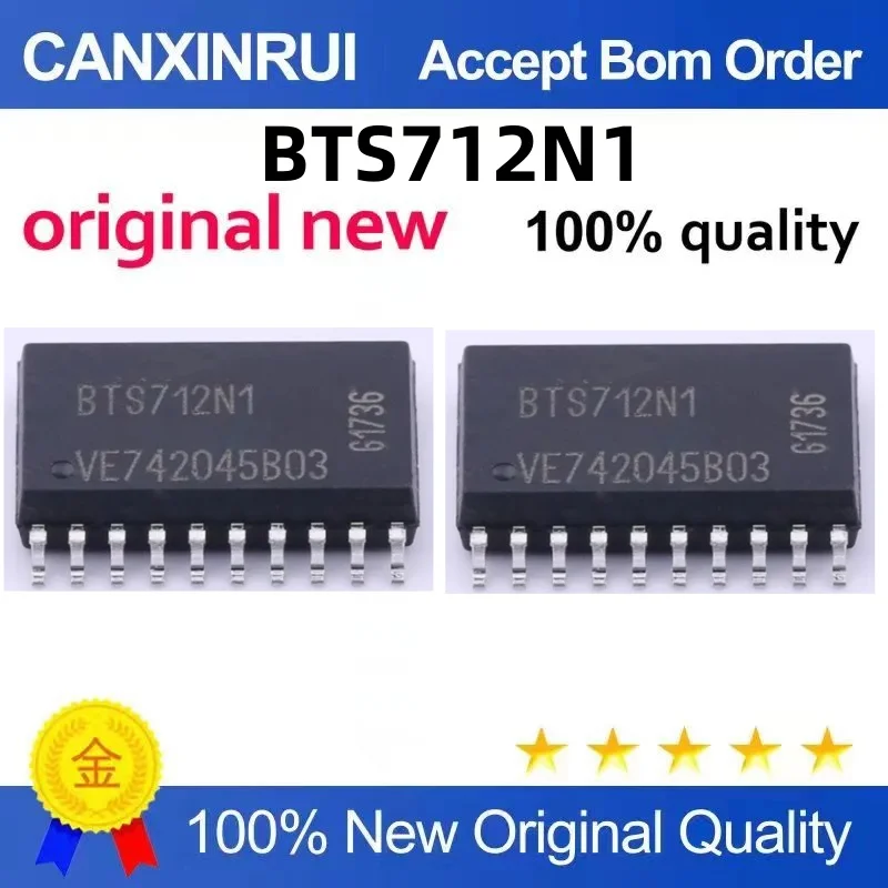 BTS712 BTS712N1 SOP20 Four-channel Side Smart Power Switch IC is brand new and original
BTS712 BTS712N1 SOP20 Four-channel Side Smart Power Switch IC is brand new and original